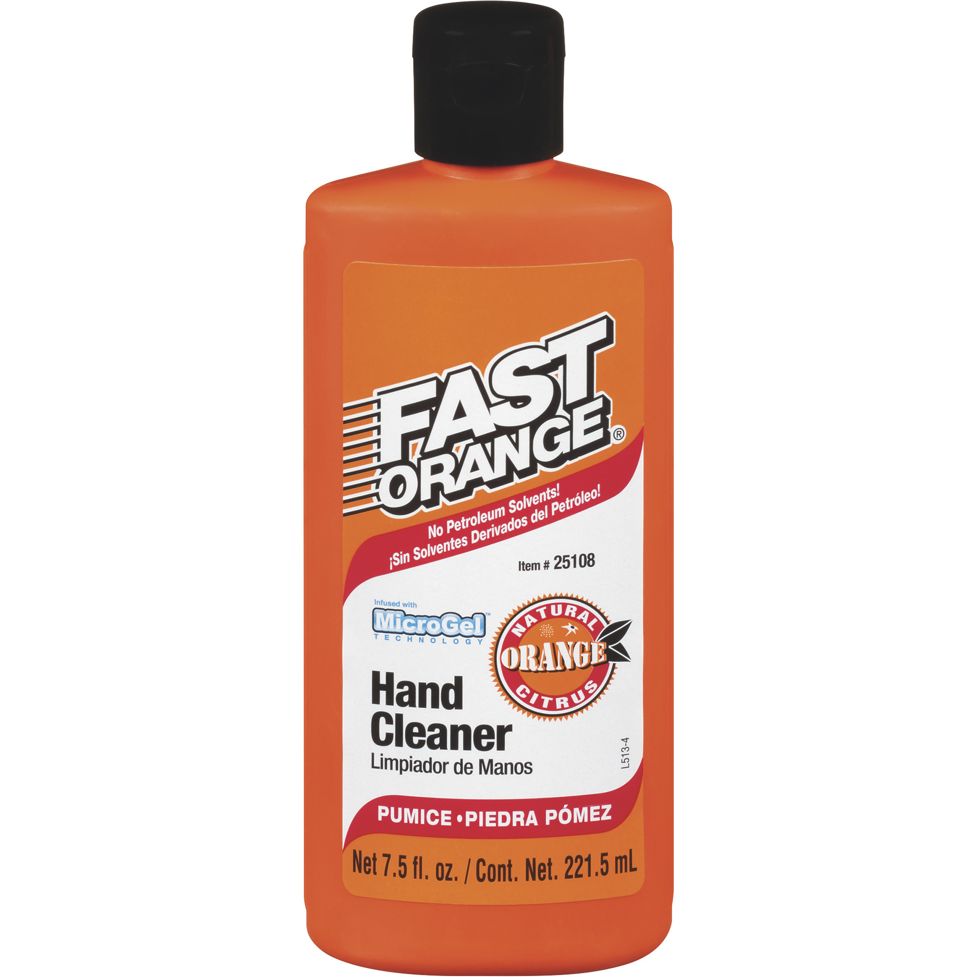 Fast Orange MicroGel Hand Cleaner, 7.5-Oz. Bottle, Model# 25108